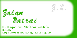 zalan matrai business card